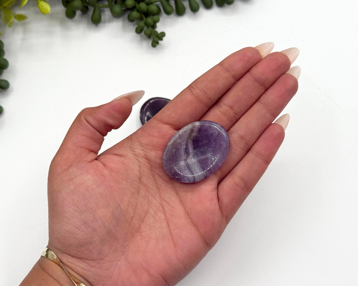 Amethyst Worry Stone