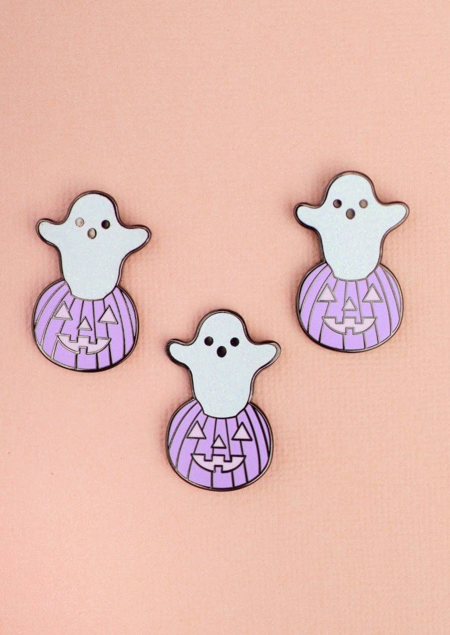 Ghost Pumpkin Enamel Pin
