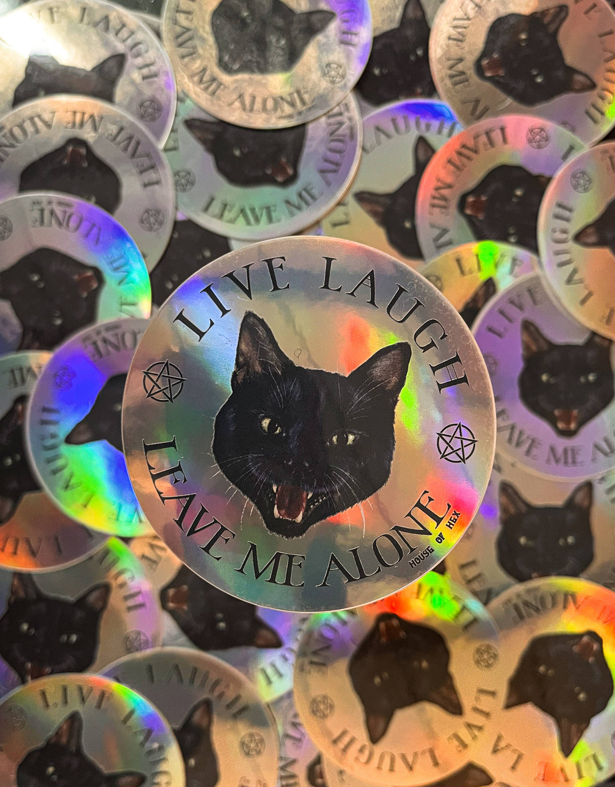 Live Laugh Leave Me Alone Sticker