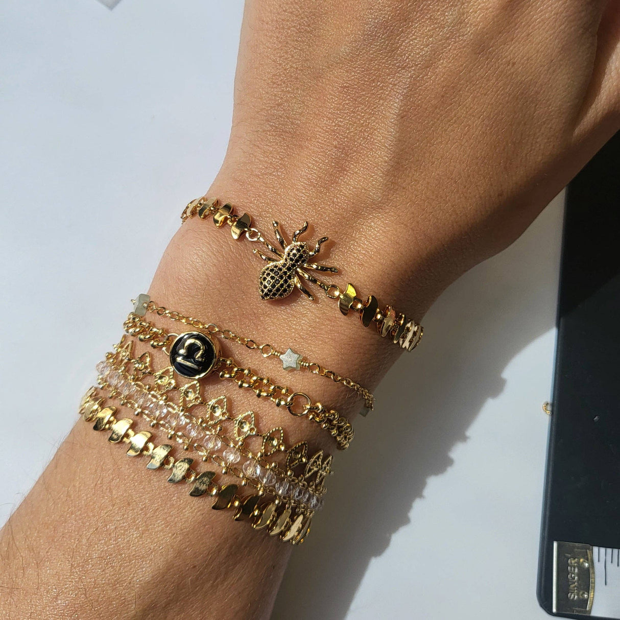 Golden Evil Eye Chain Bracelet