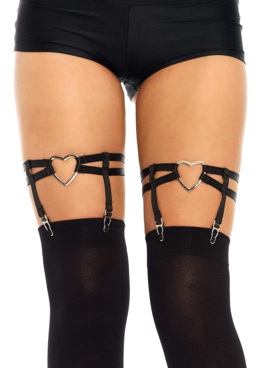 Thigh Garter Suspenders with Hearts