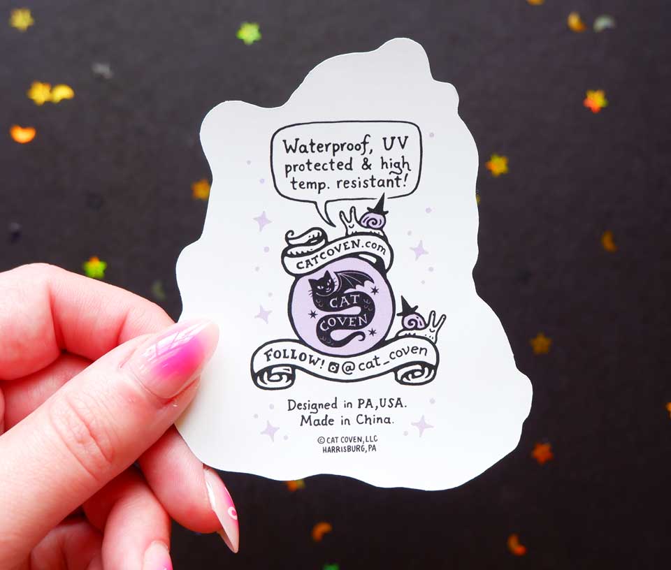 Halloween Frogs Holographic Sticker