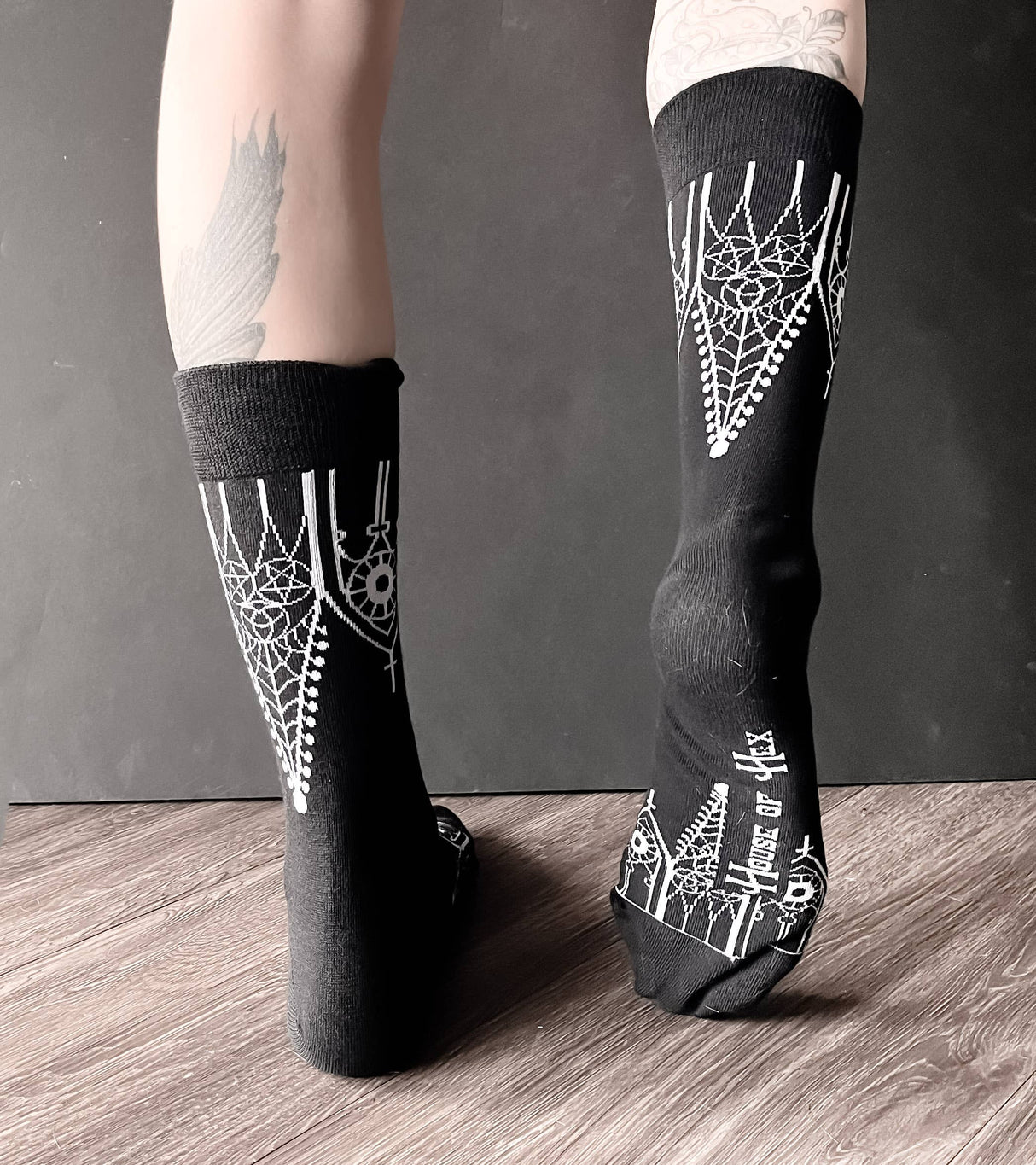 Gothic Gable Crew Socks