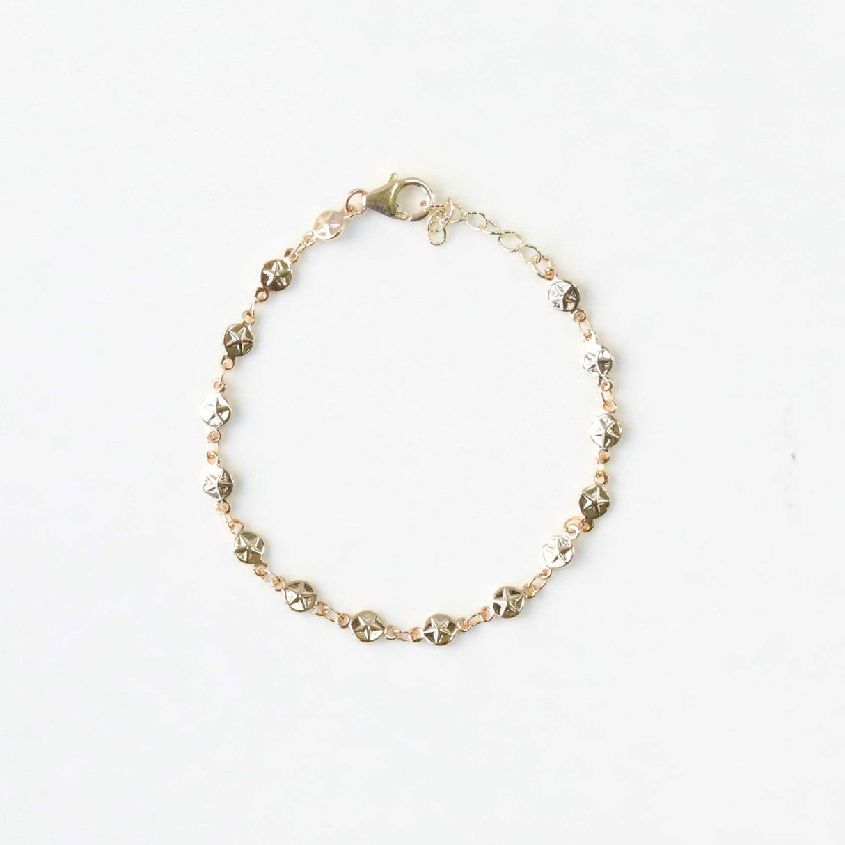Golden Pentacle Chain Bracelet