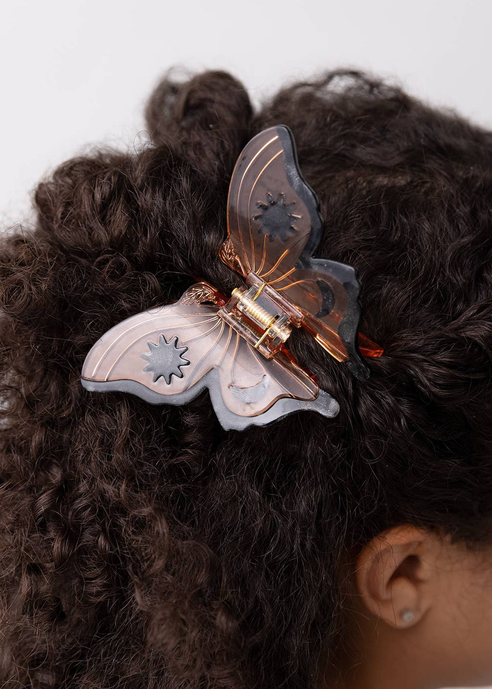 Monarch Butterfly Hair Claw Clip