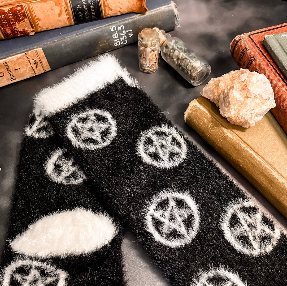 Fuzzy Pentacles Socks