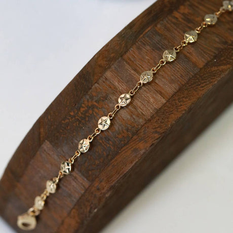 Golden Pentacle Chain Bracelet