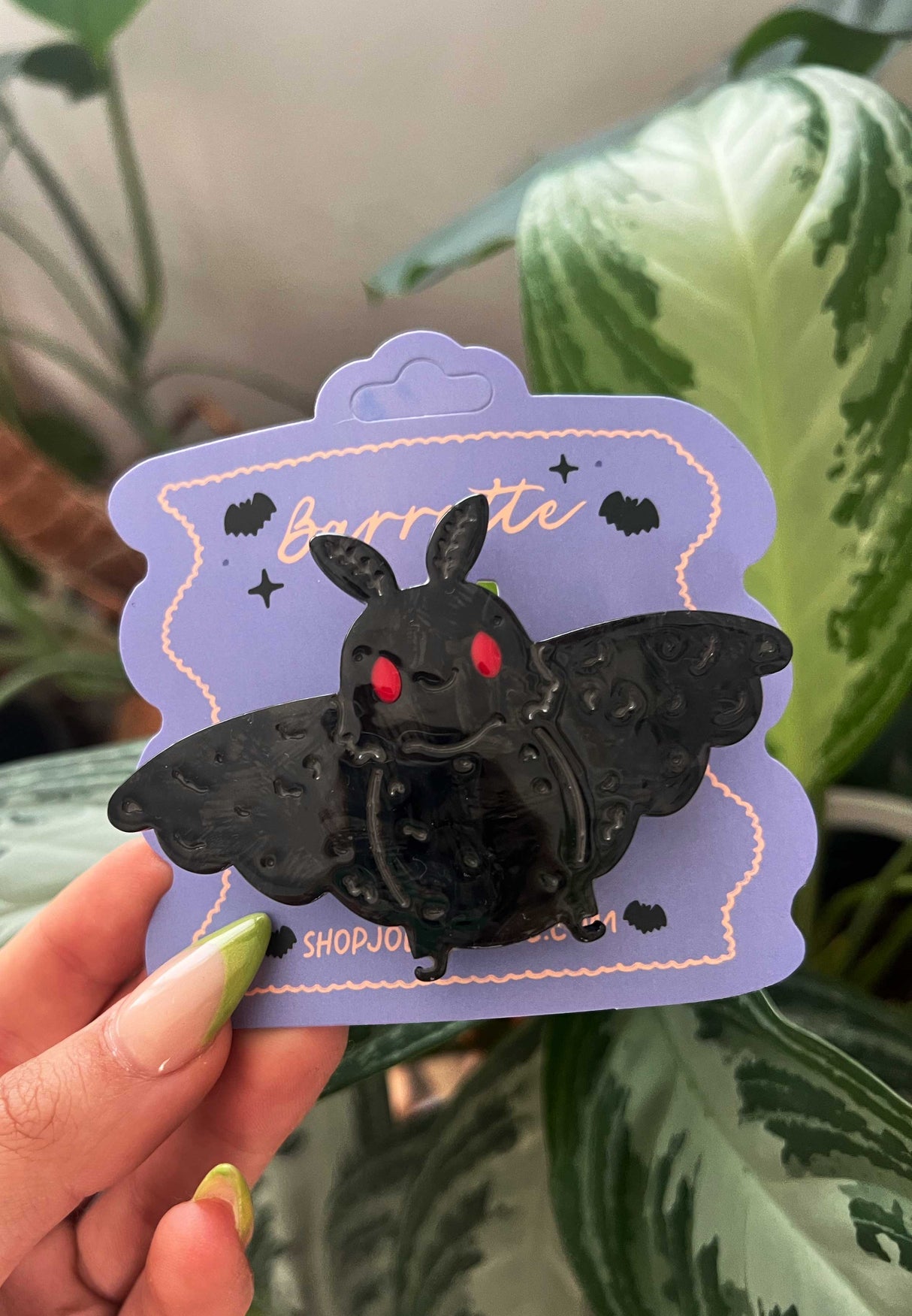Mothman Barrette Hair Clip