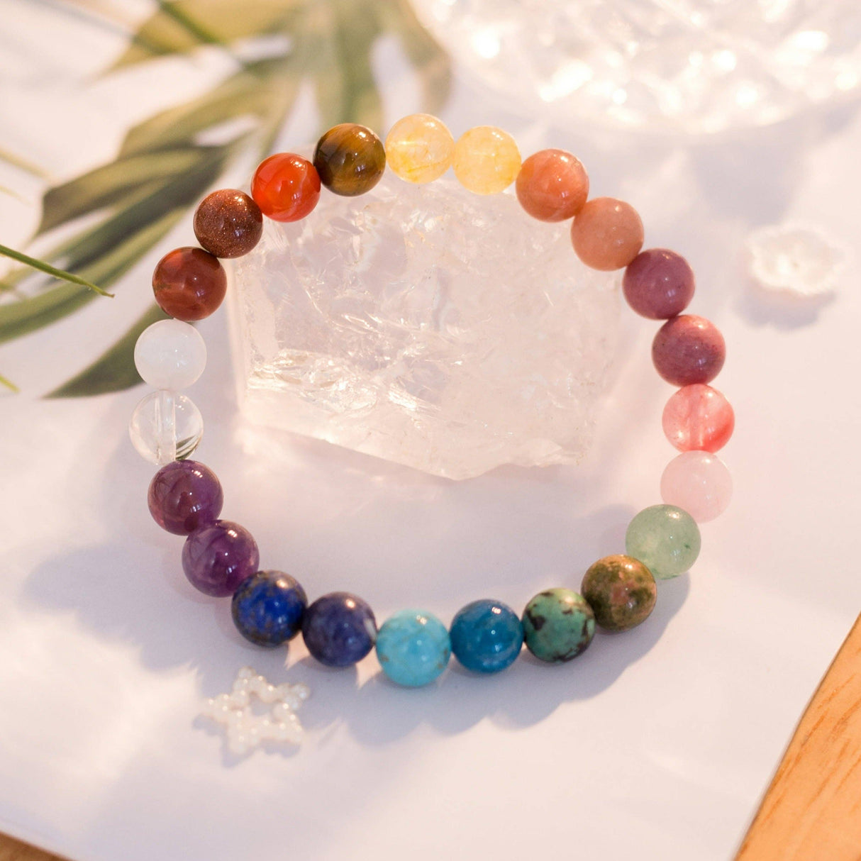 Rainbow Chakra Crystal Bracelet
