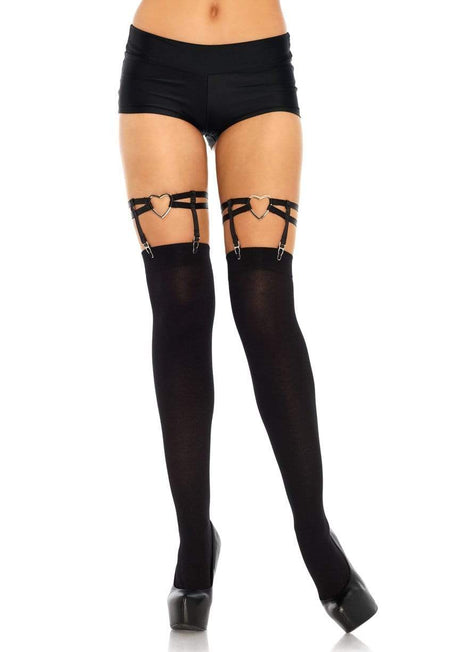 Thigh Garter Suspenders with Hearts