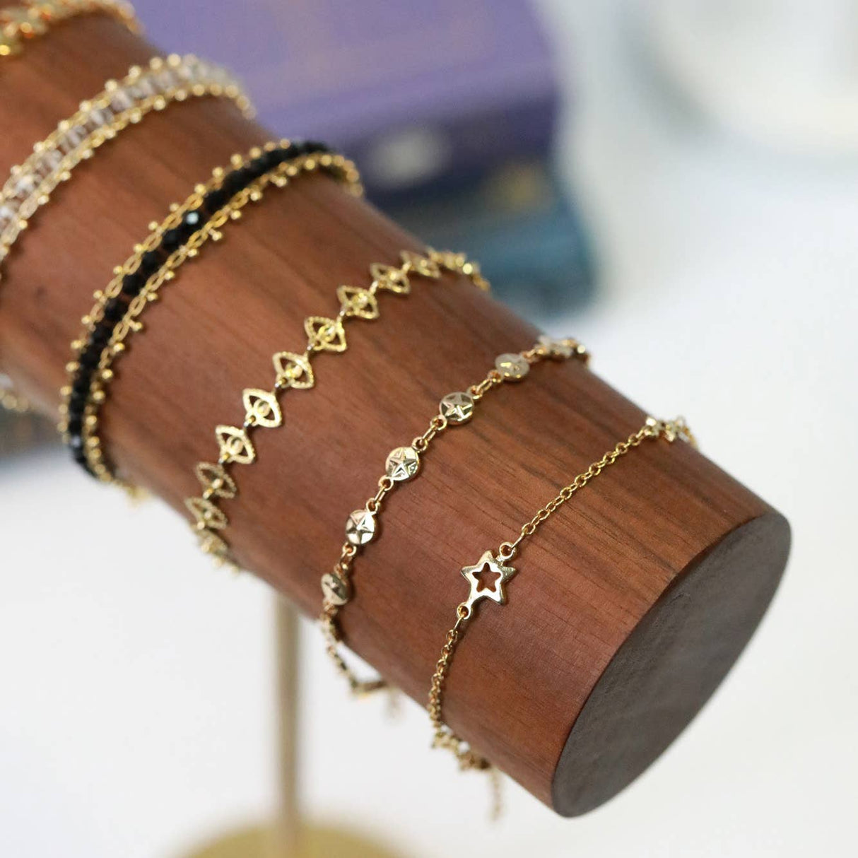 Golden Pentacle Chain Bracelet