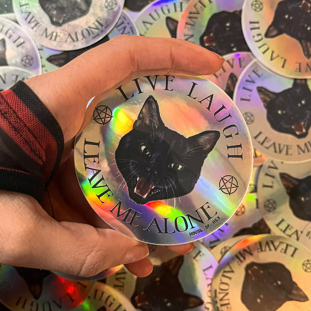 Live Laugh Leave Me Alone Sticker
