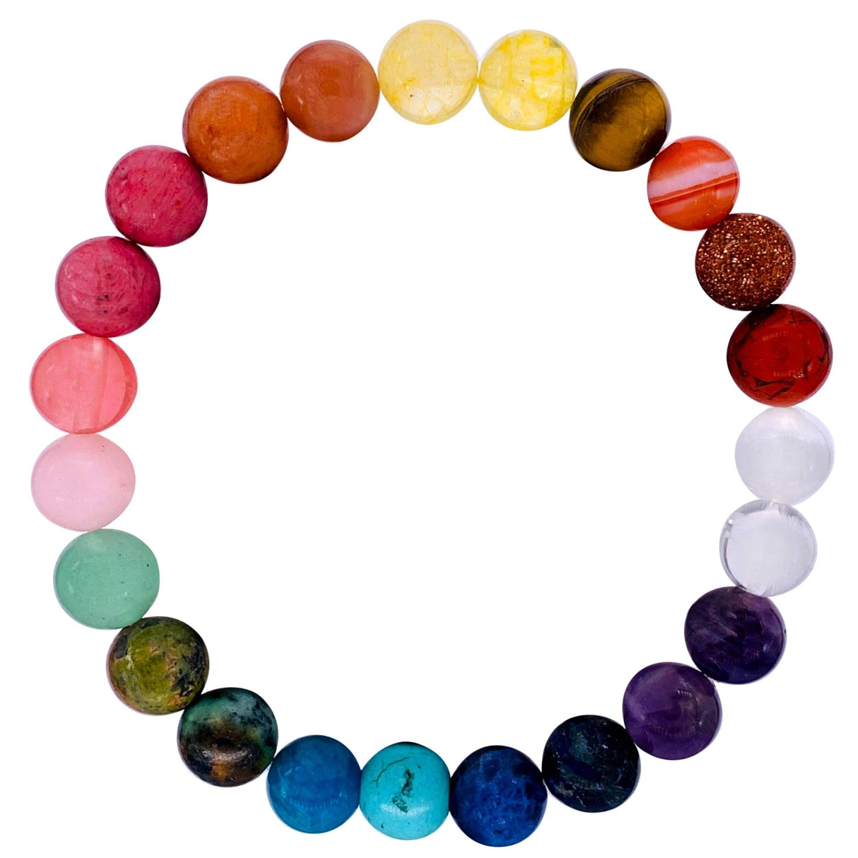 Rainbow Chakra Crystal Bracelet