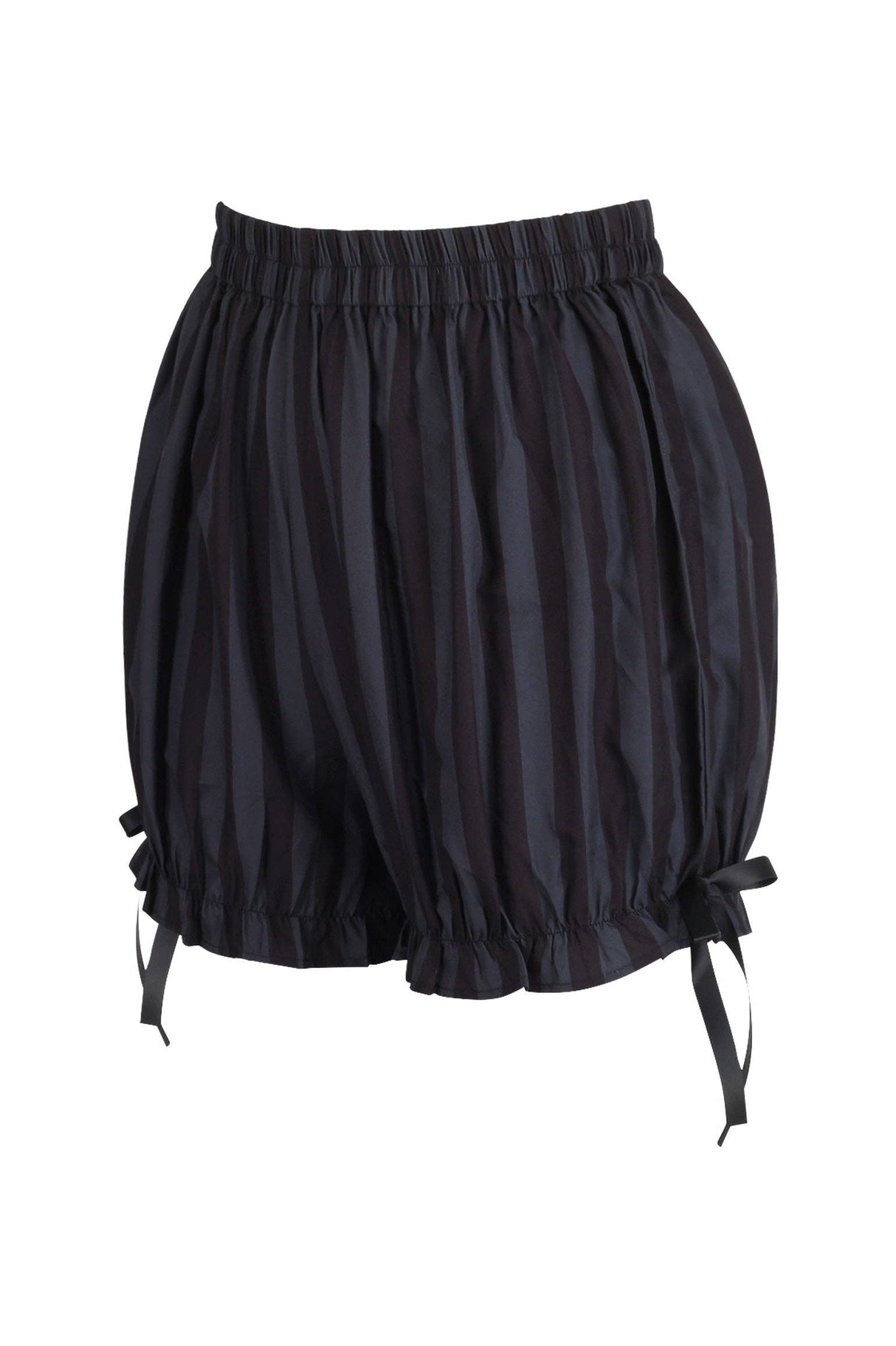 Dark Gray & Black Striped Bloomers