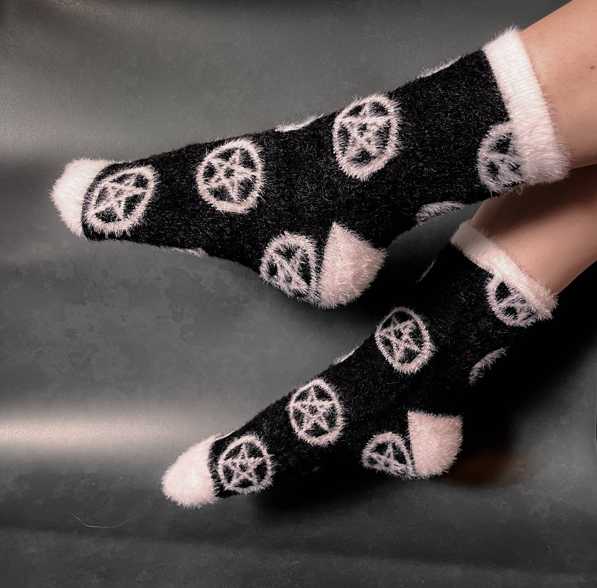 Fuzzy Pentacles Socks