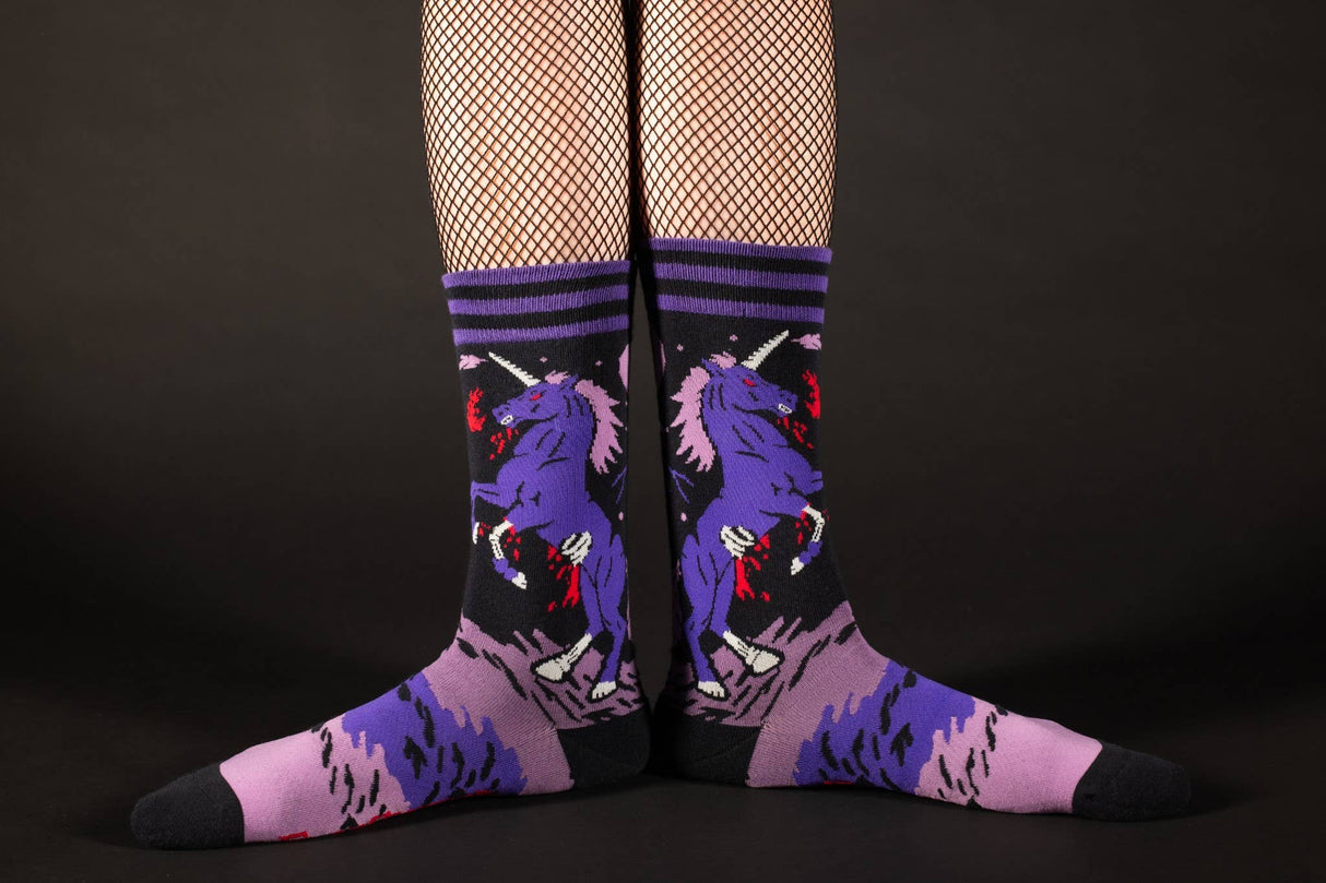 Evil AF Unicorn Socks