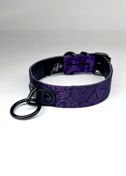Purple Brocade Collar