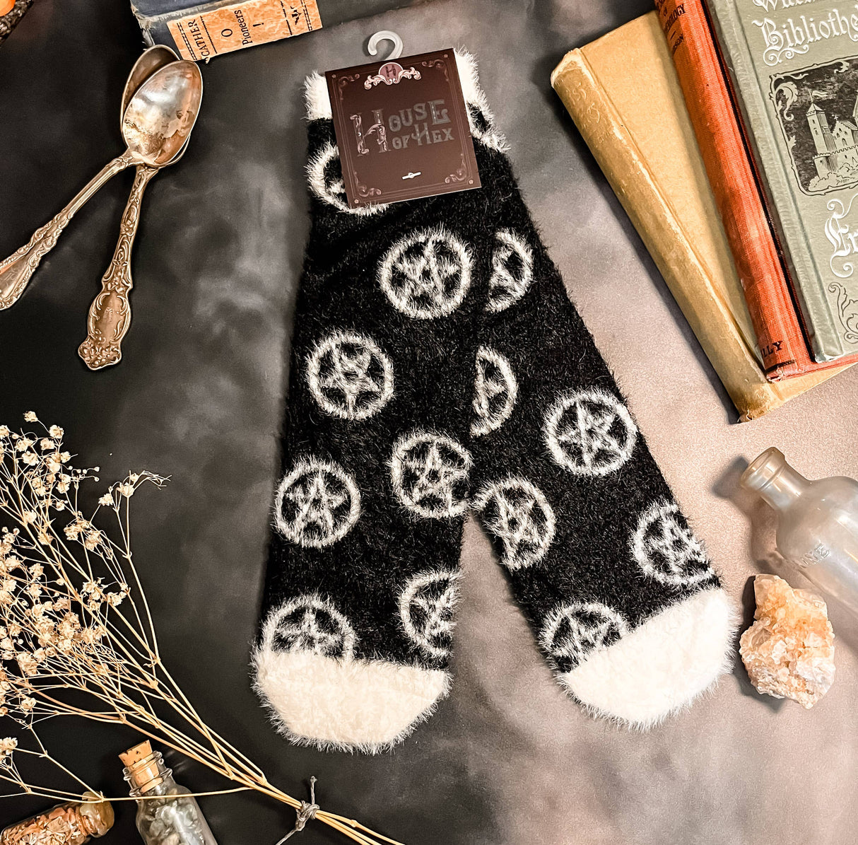 Fuzzy Pentacles Socks