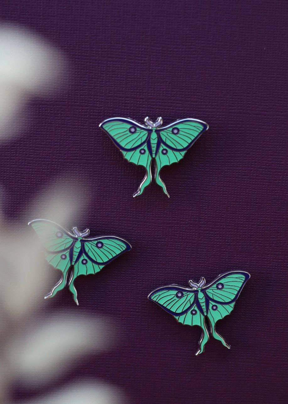 Luna Moth Enamel Pin