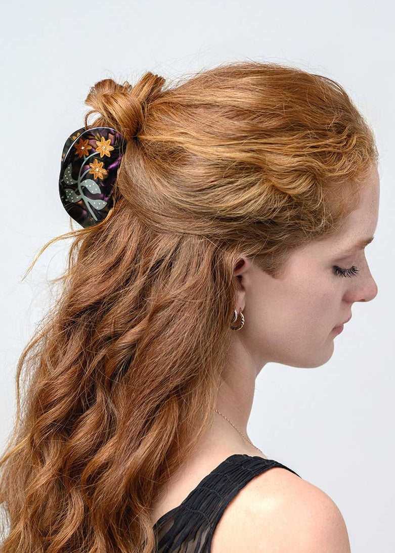 Lady's Mantle Flower Hair Claw Clip