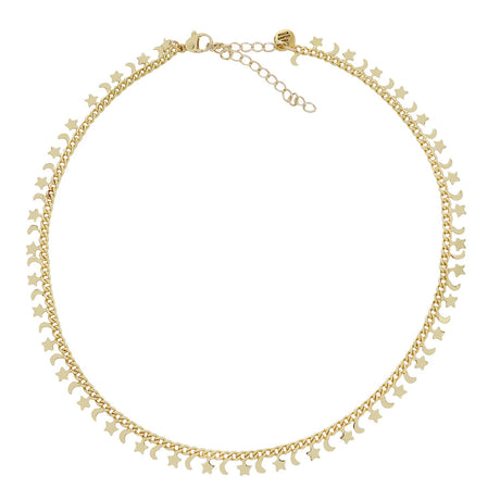 Moon & Stars Choker Necklace