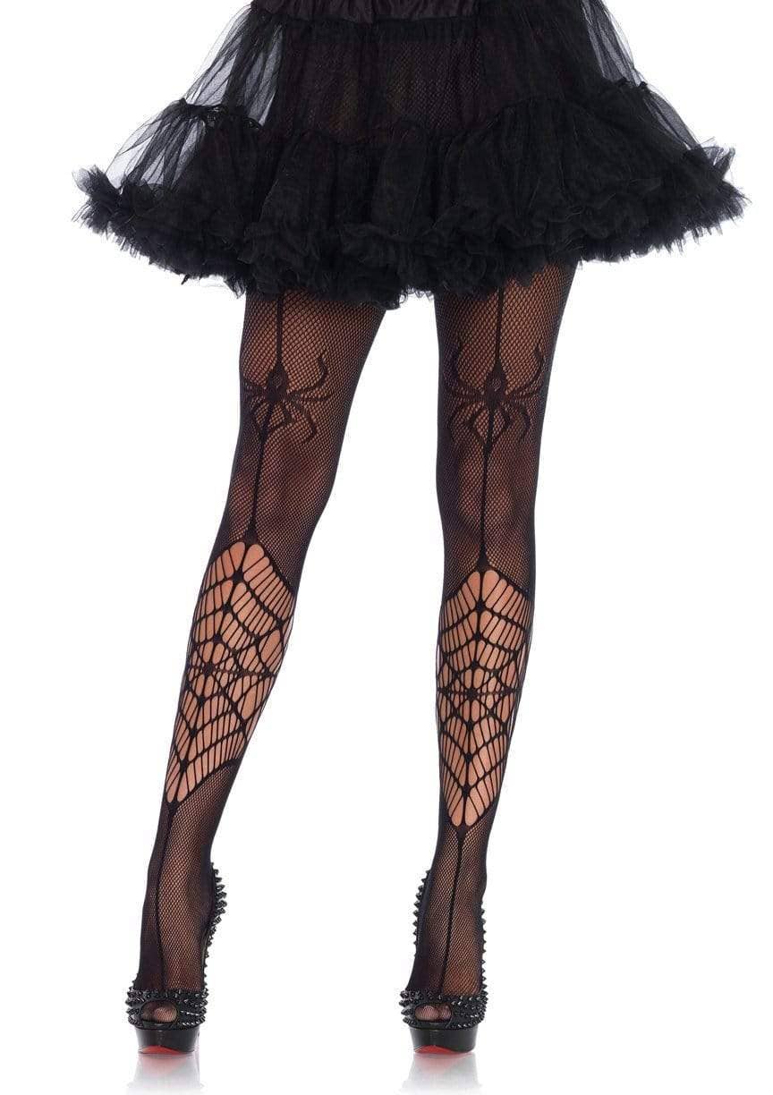 Black Spiderweb Tights (One Size)