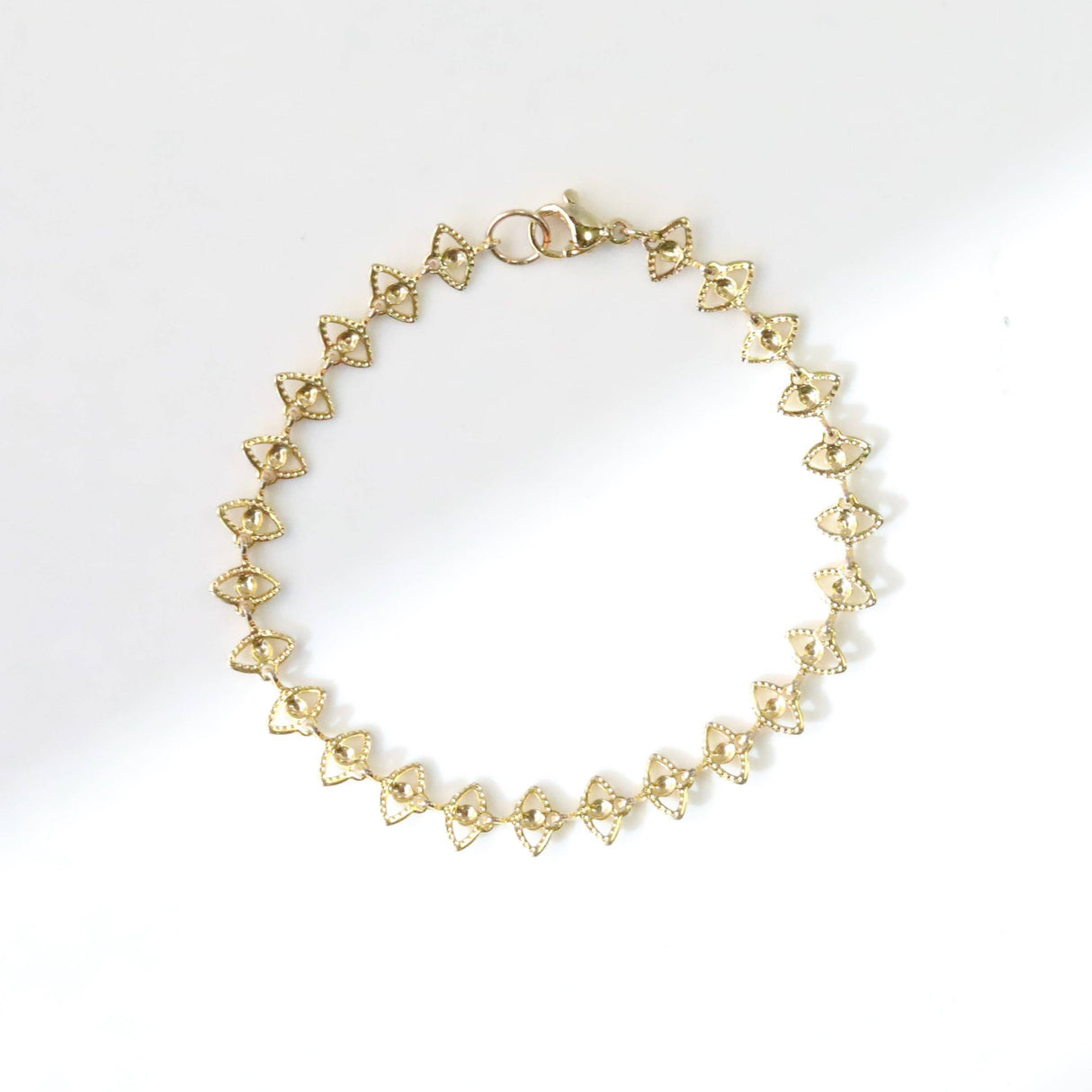 Golden Evil Eye Chain Bracelet