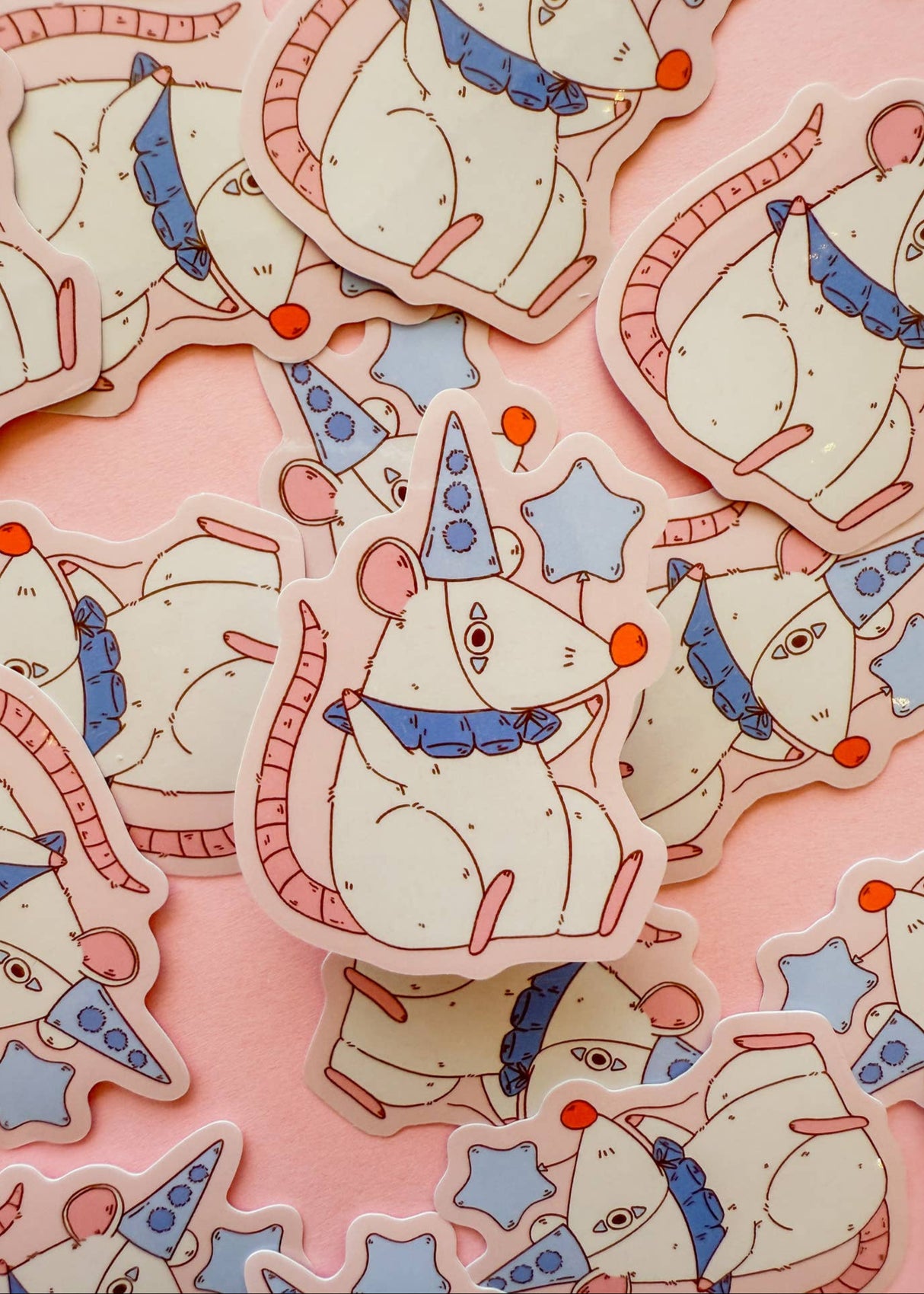 Clown Rat Vinyl Sticker