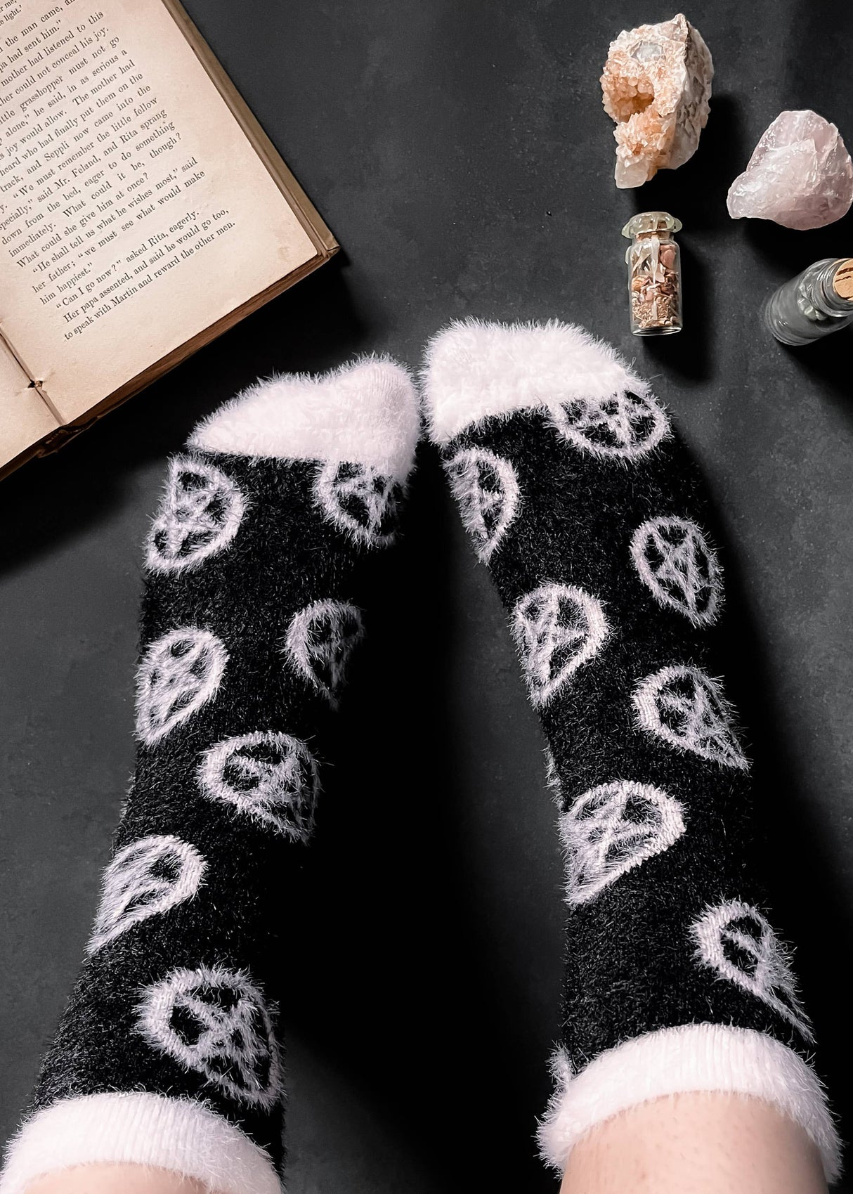 Fuzzy Pentacles Socks