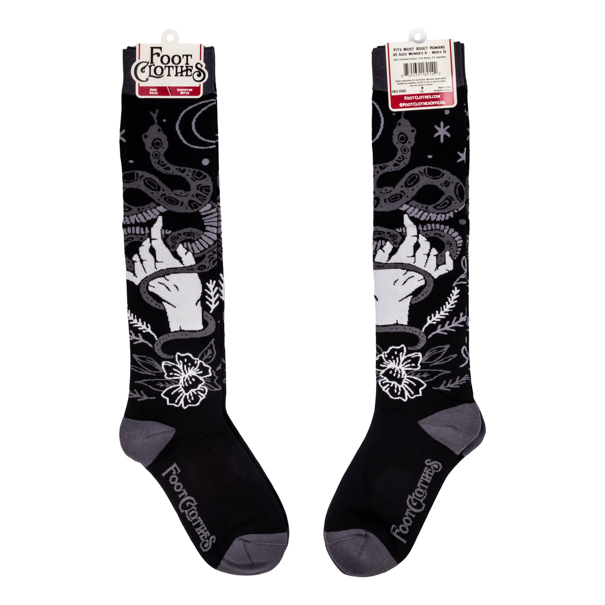 Serpentine Witch Knee High Socks