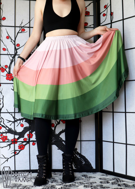 Sakura Latte Midi Skirt With Pockets