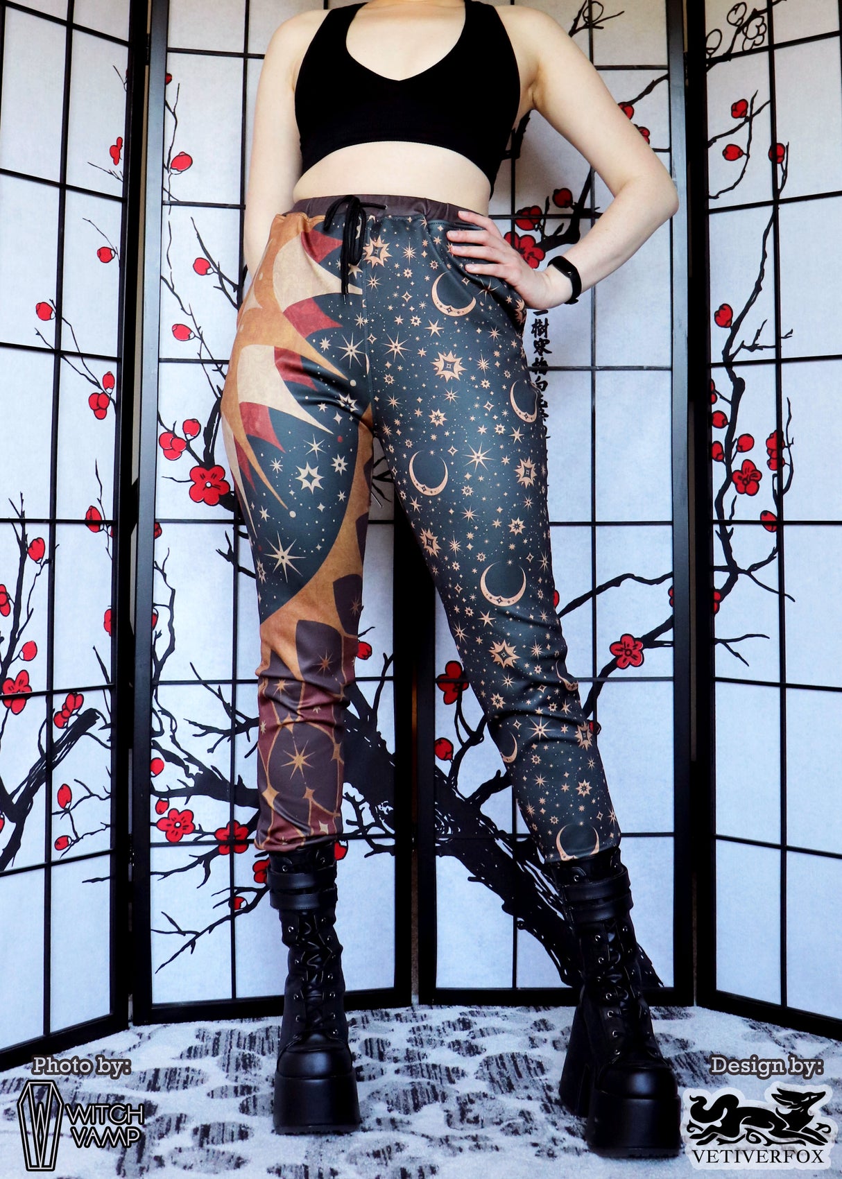 Sun and Moon Jester Jogger Pants