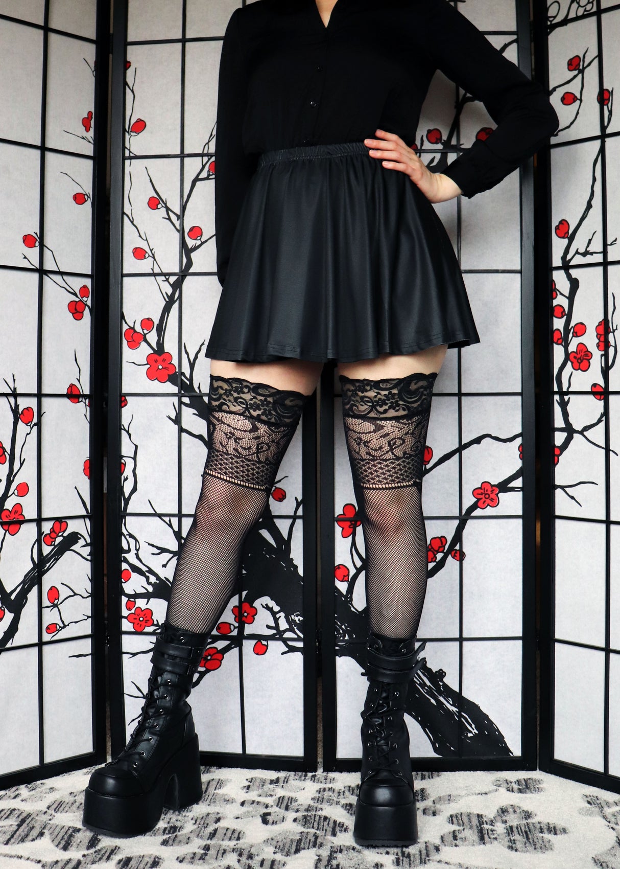 Black Mini Skirt With Pockets