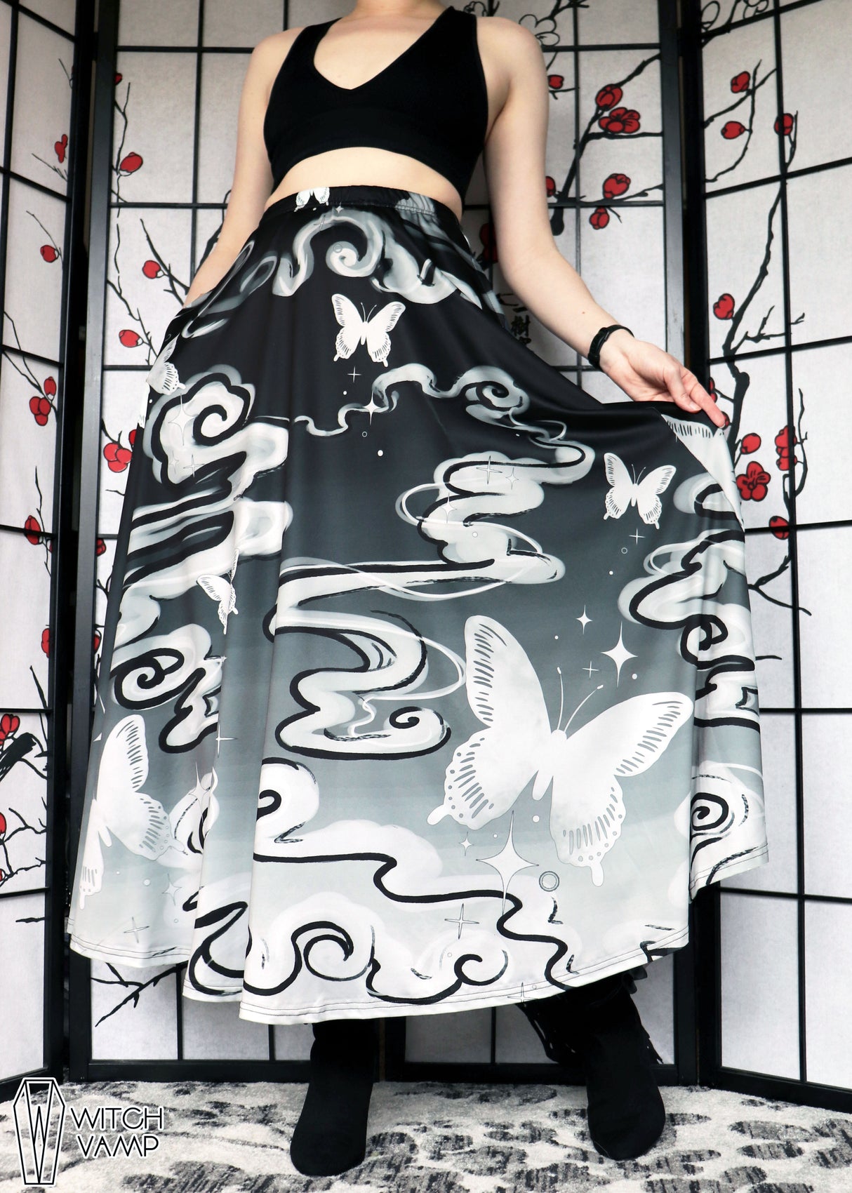 Efflorescence Maxi Skirt With Pockets