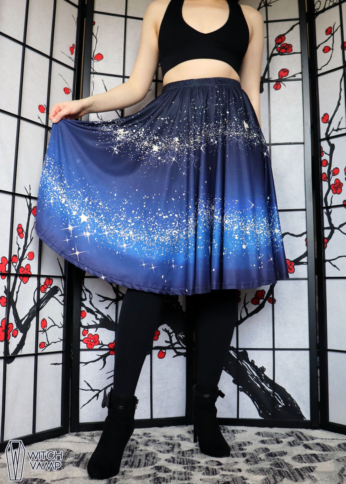 Fairy Dust Midi Skirt With Pockets