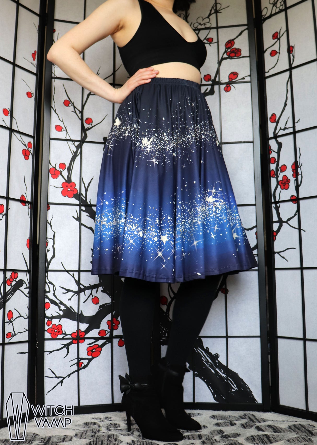 Fairy Dust Midi Skirt With Pockets