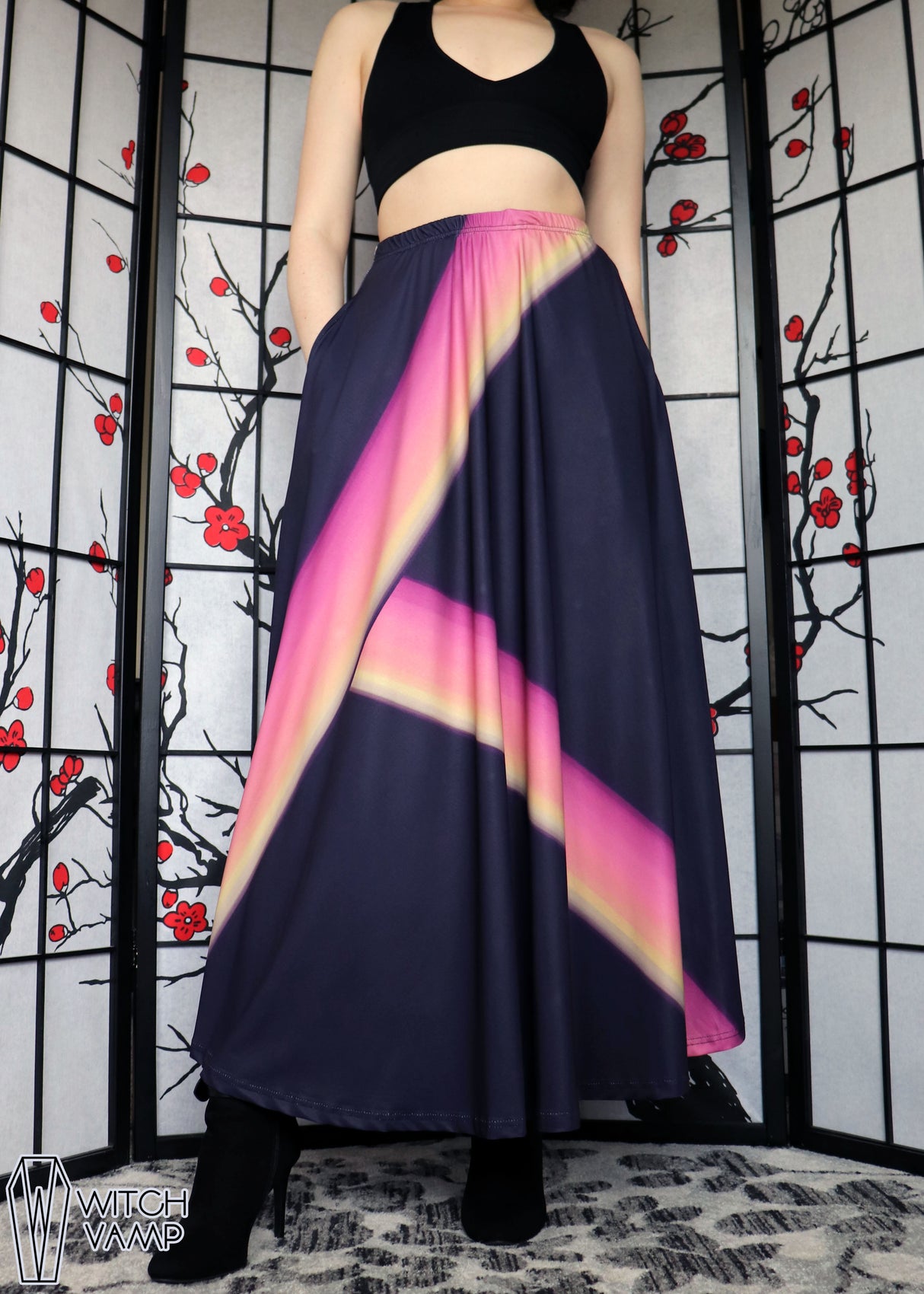 Night Cap Maxi Skirt with Pockets