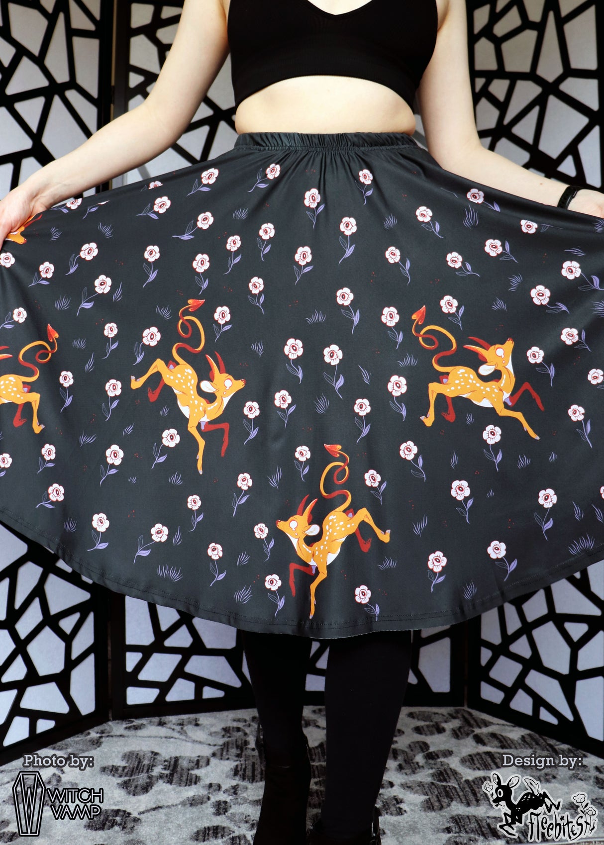 Corruption Midi Skirt with Pockets