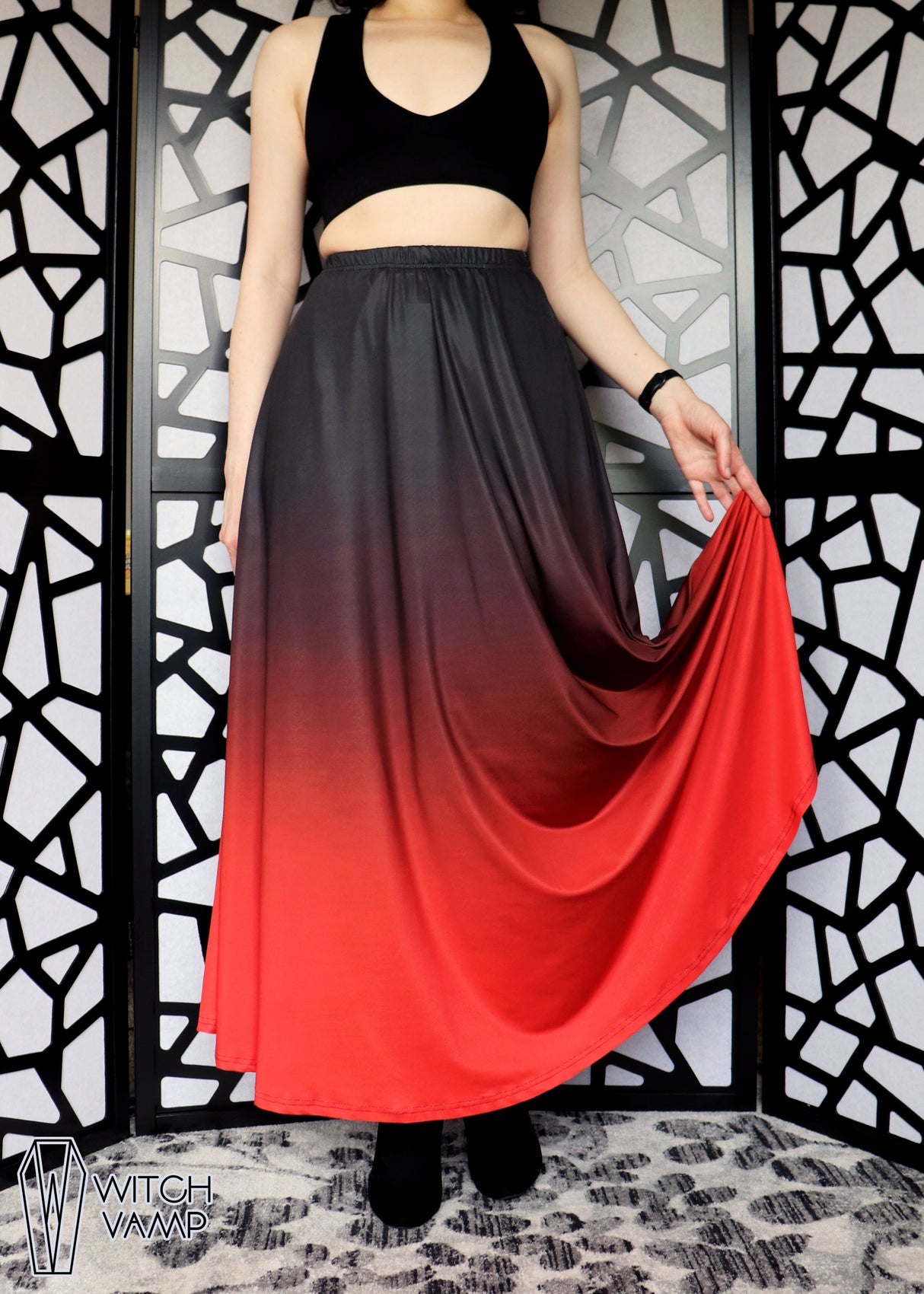 Vampyre Maxi Skirt with Pockets