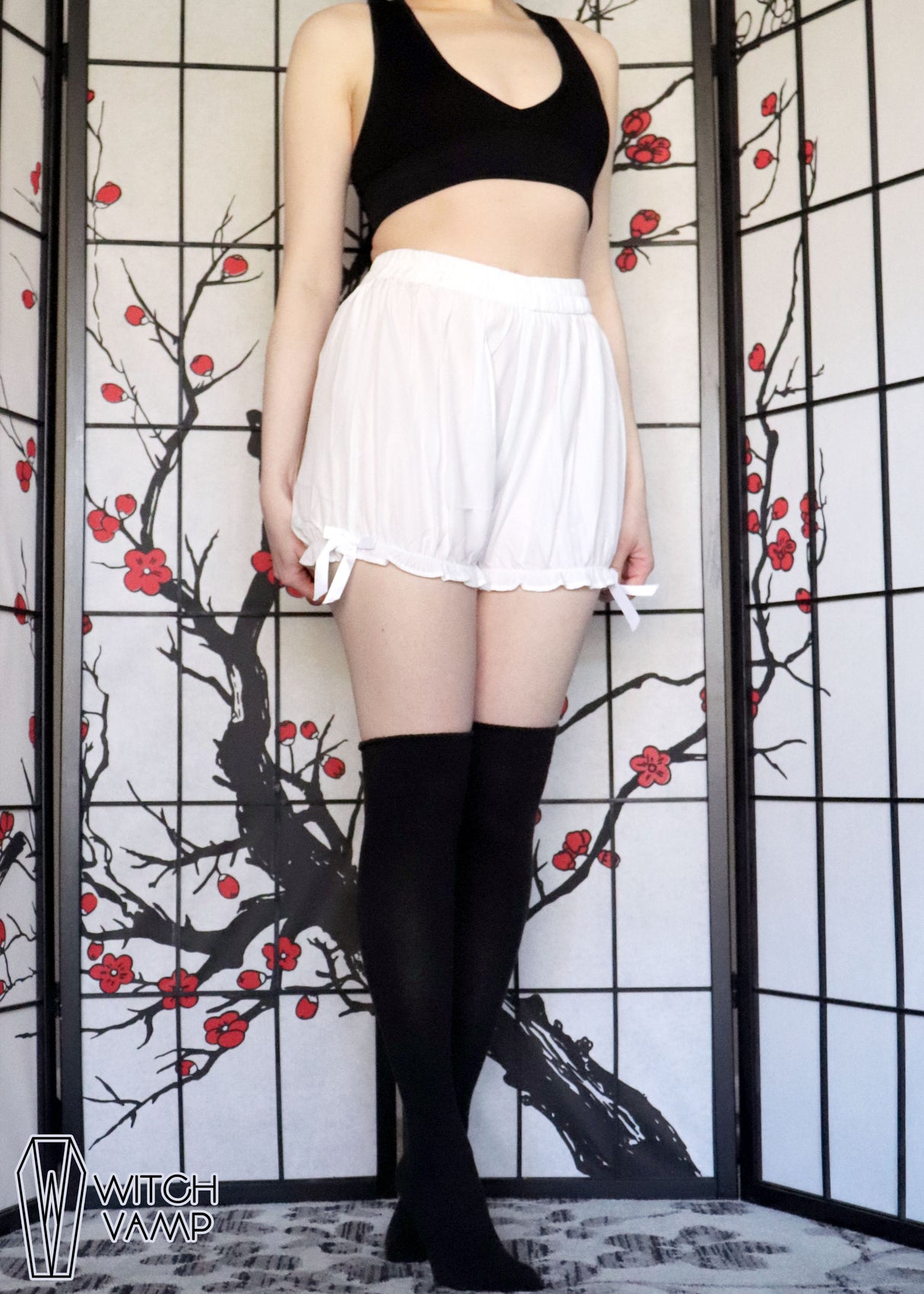 White Crepe Bloomers