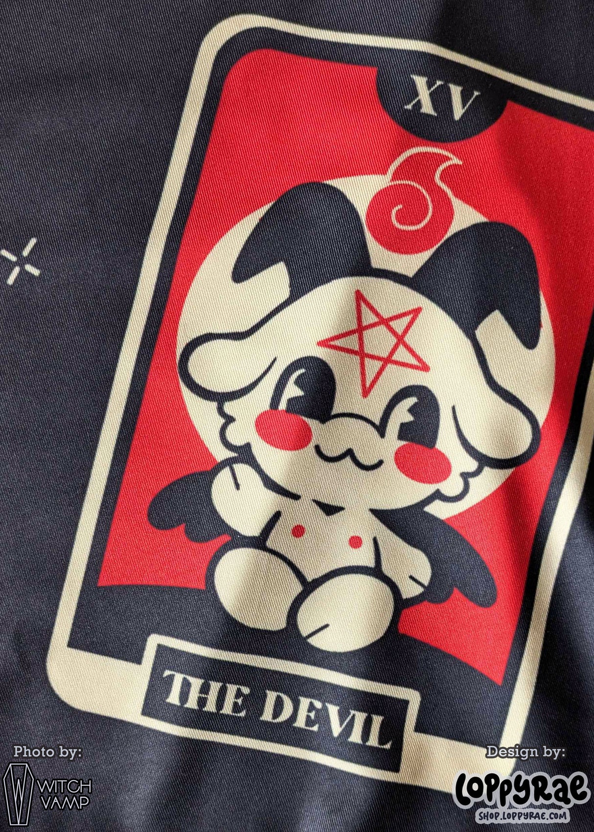 Little Baphomet Skater Skirt with Pockets