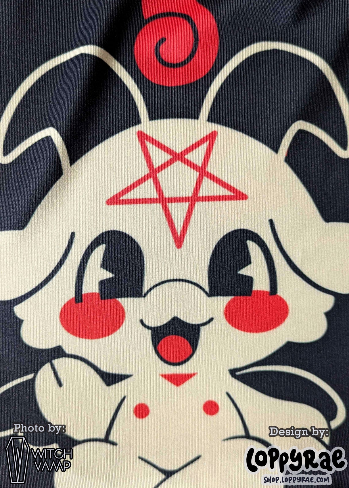 Little Baphomet Skater Skirt with Pockets