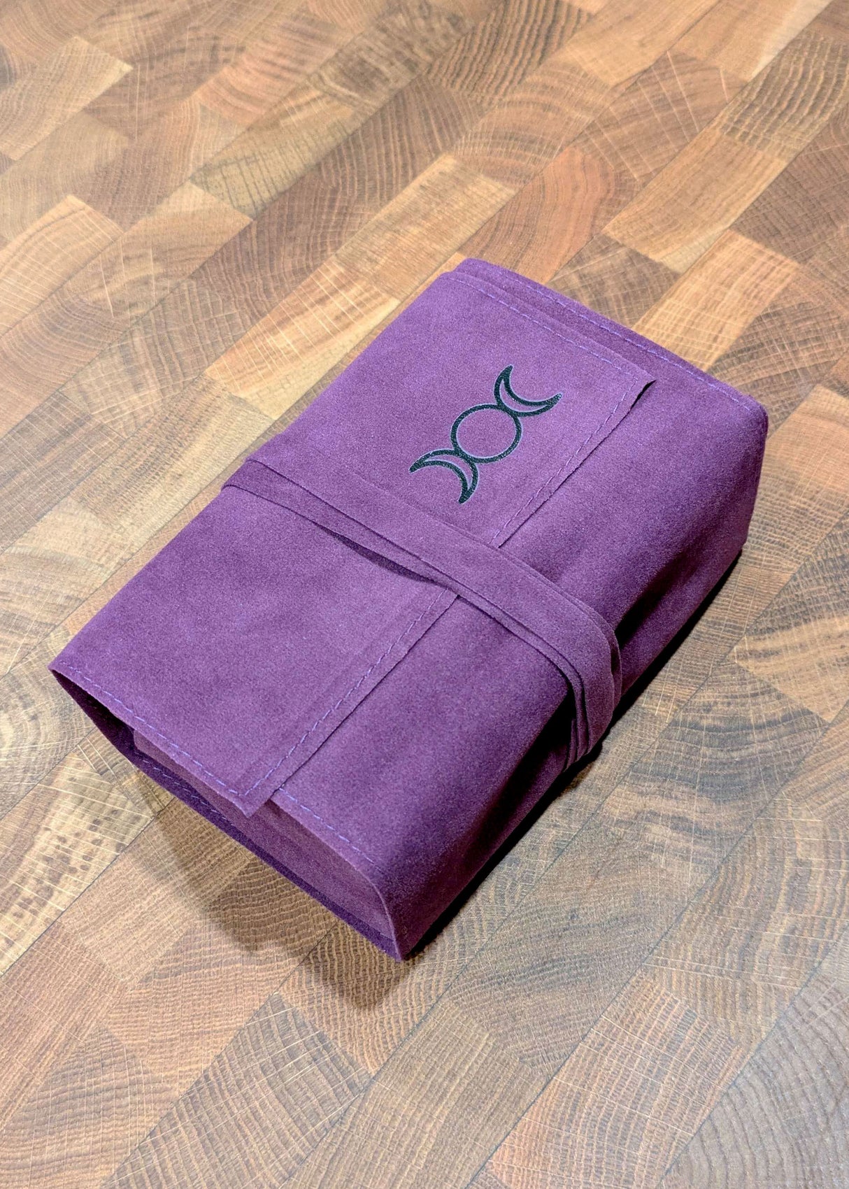 Triple Moon Plum Velvet Tarot Bag