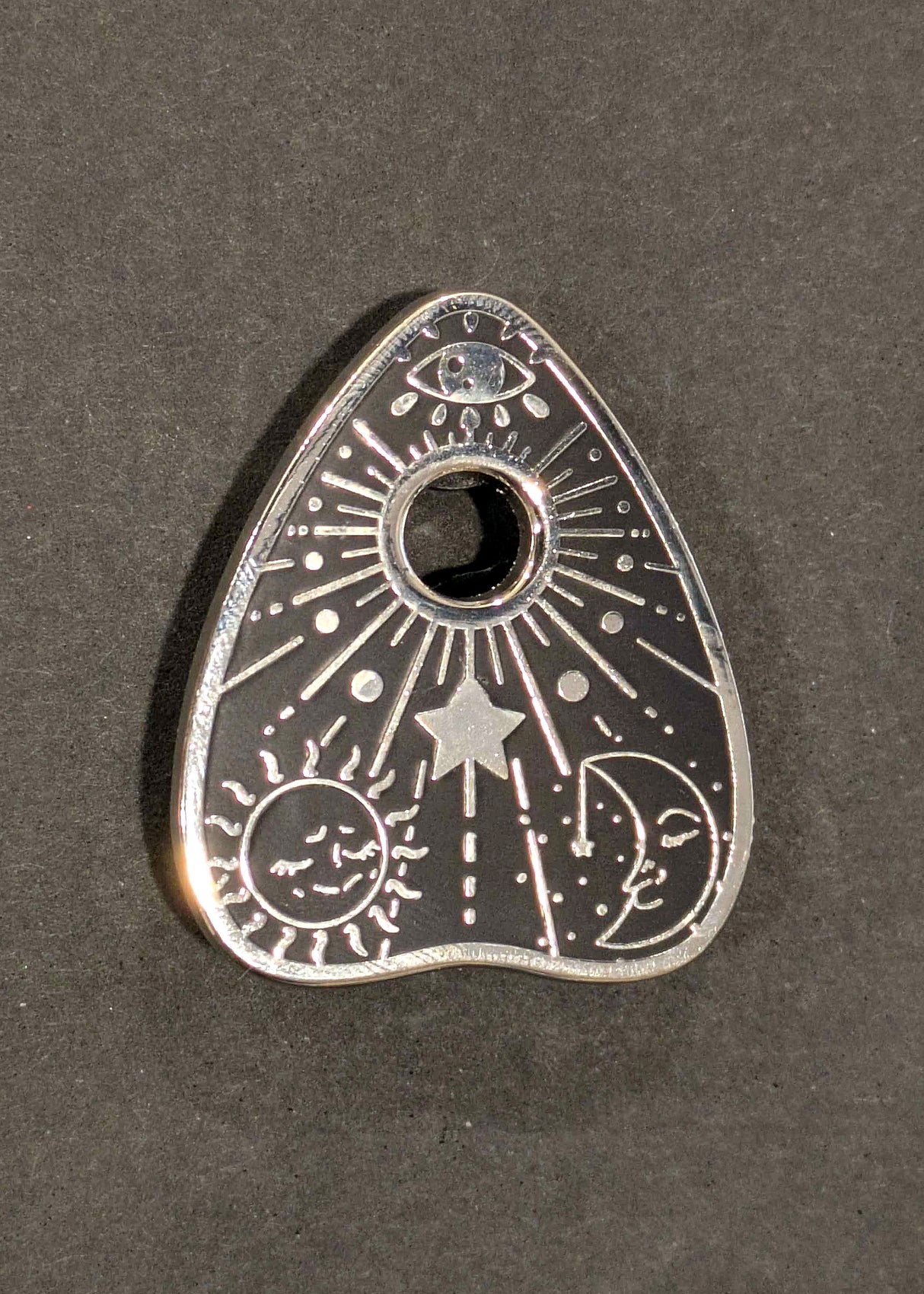 Black Planchette Enamel Pin