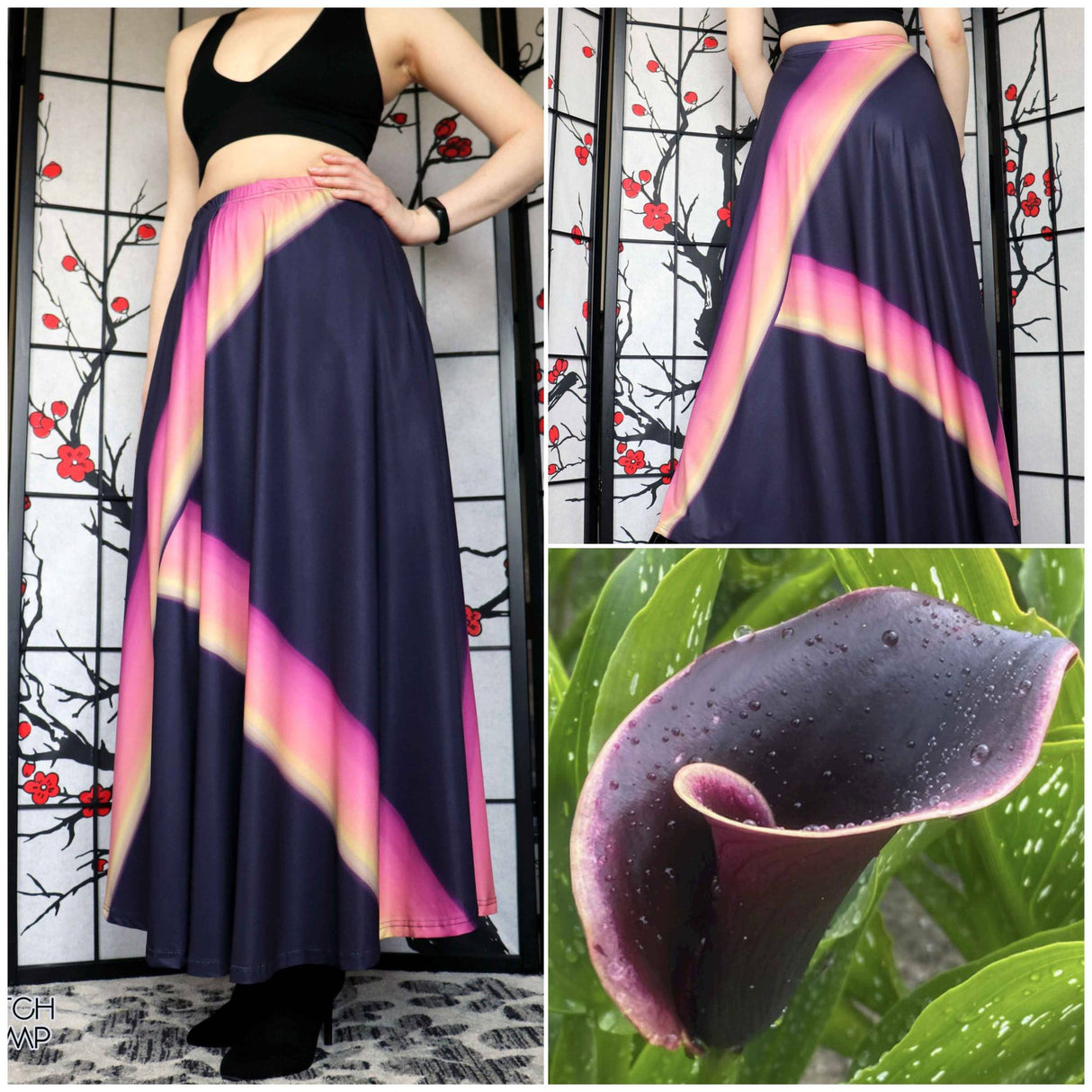 Night Cap Maxi Skirt with Pockets