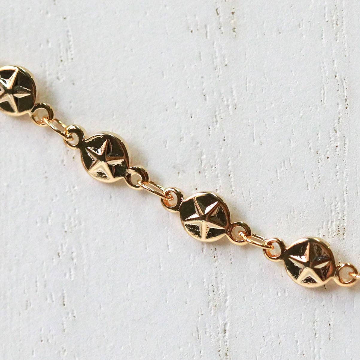 Golden Pentacle Chain Bracelet