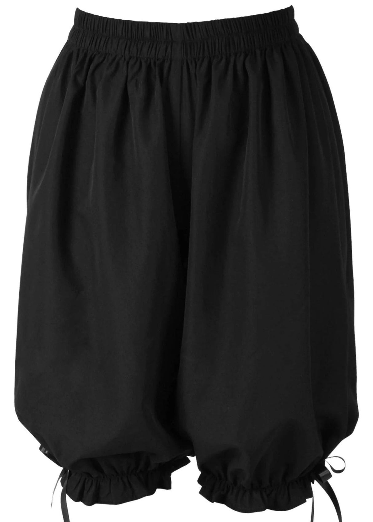 Black Crepe Long Bloomers