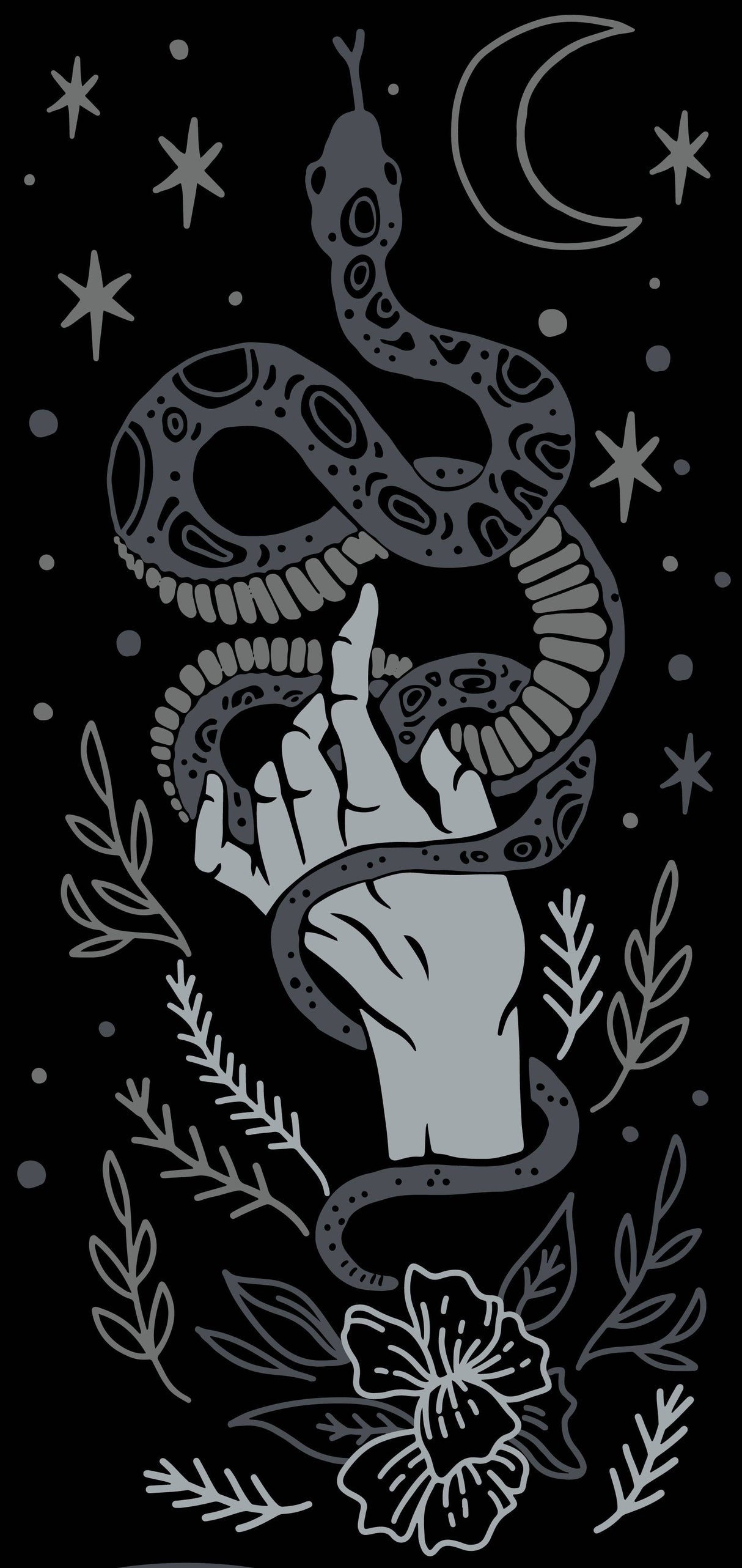 Serpentine Witch Knee High Socks