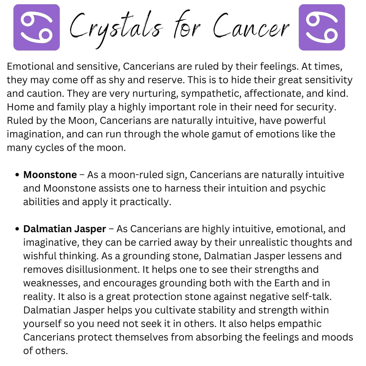 Cancer Crystal Bracelet