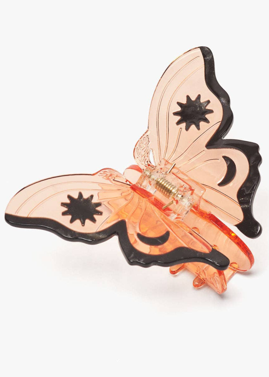 Monarch Butterfly Hair Claw Clip